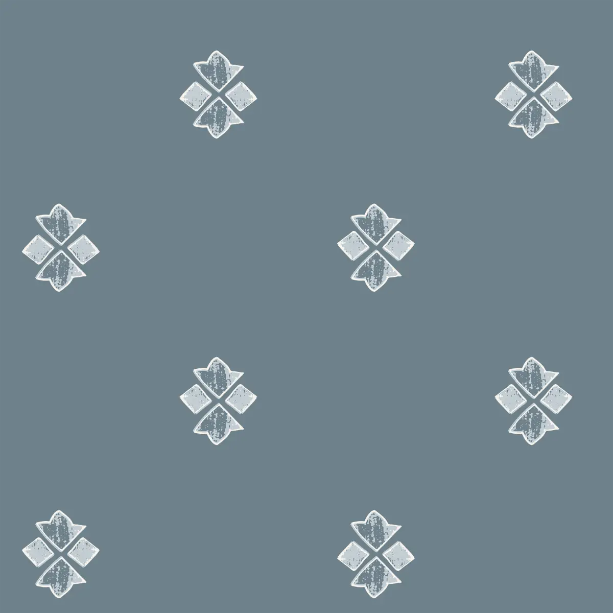 Wilson Wallpaper - Soothing Geometric - by Melissa Johnson Design - Sample 1 foot by 1 foot / Blue / Small Scale