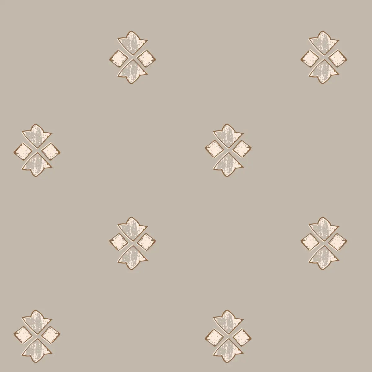 Wilson Wallpaper - Soothing Geometric - by Melissa Johnson Design - Sample 1 foot by 1 foot / Neutral / Small Scale