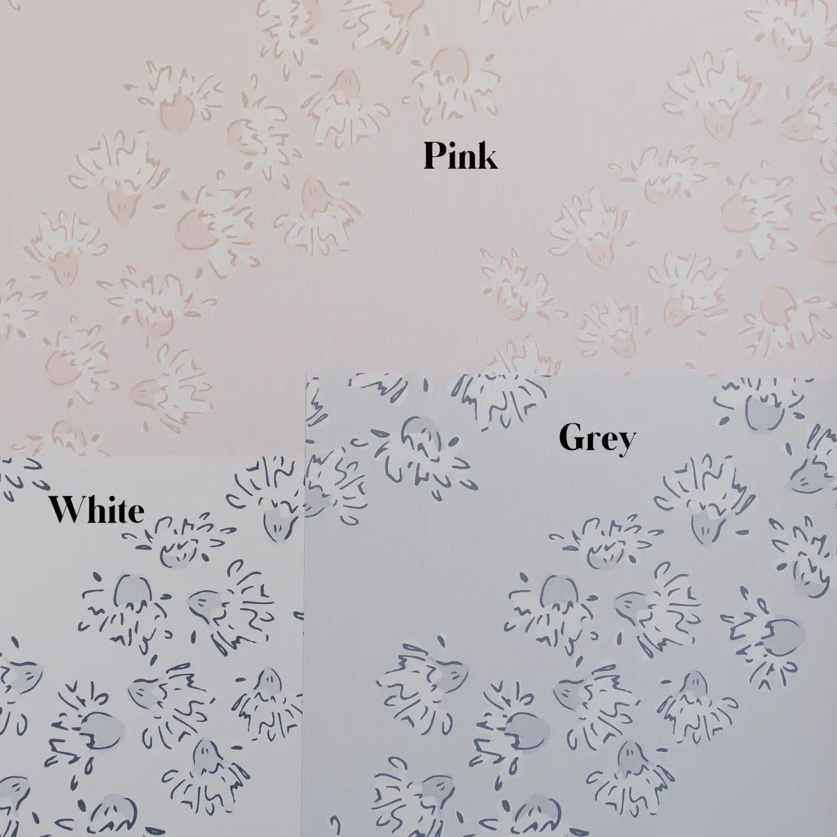 Winnie Wallpaper - Floral Diagonal Stripe - by Melissa Johnson Design - Loomwell Home Goods