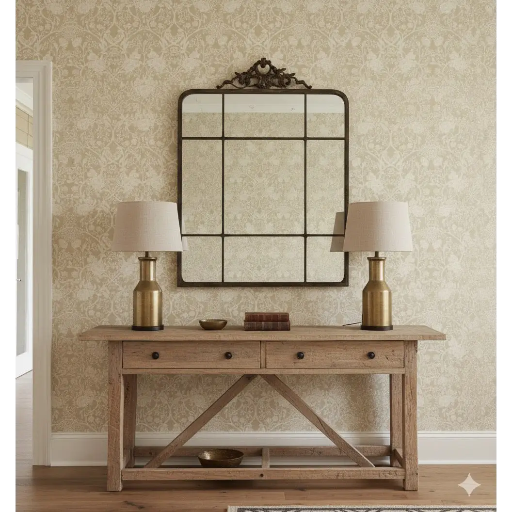 Winslow Wallpaper - Art Deco Floral - by Beeky Illustration - Loomwell Home Goods