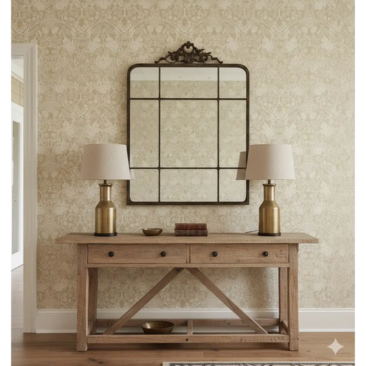 Winslow Wallpaper - Art Deco Floral - by Beeky Illustration - Loomwell Home Goods