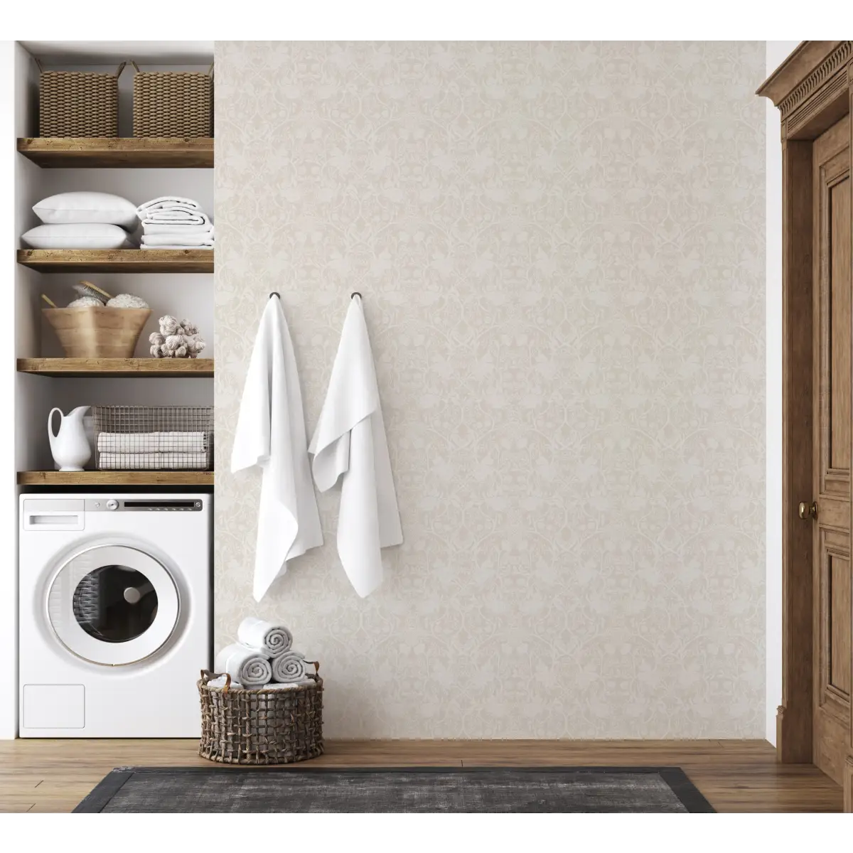 Winslow Wallpaper - Art Deco Floral - by Beeky Illustration - Loomwell Home Goods