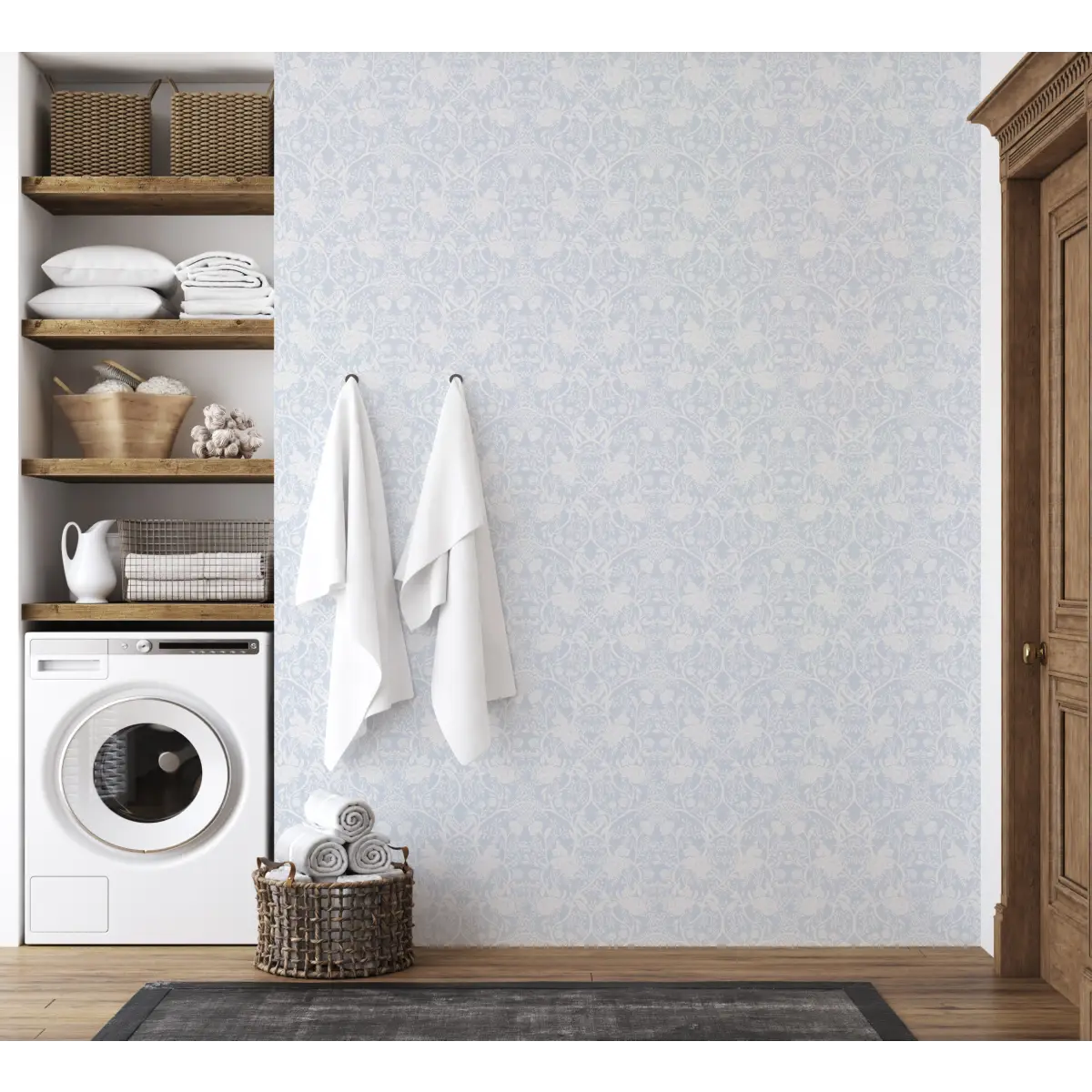 Winslow Wallpaper - Art Deco Floral - by Beeky Illustration - Loomwell Home Goods