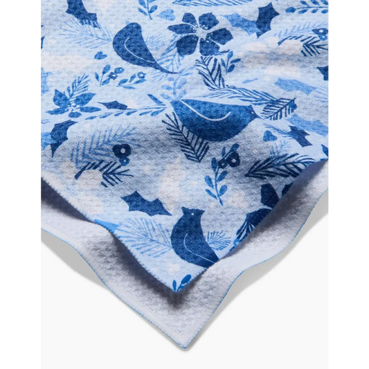 Winter Birds Tea Towel - Geometry