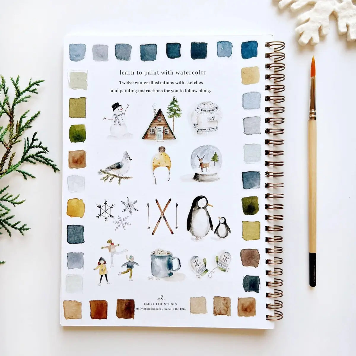 Watercolor Workbook - Winter - emily lex studio
