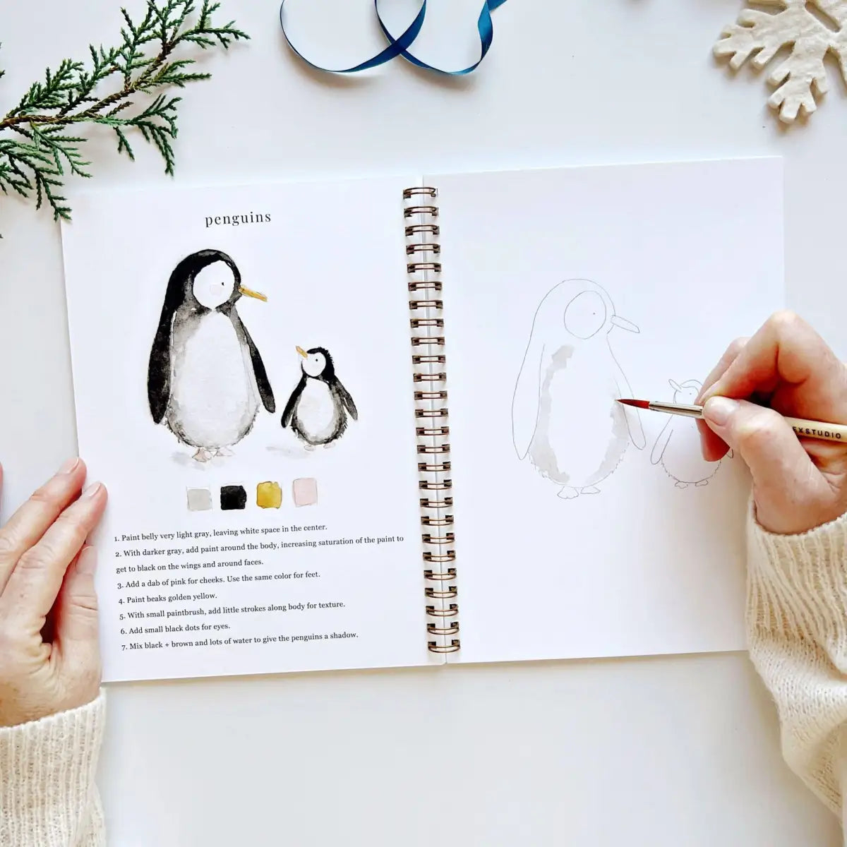 Watercolor Workbook - Winter - emily lex studio