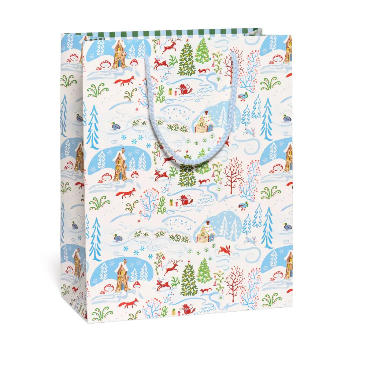 Christmas Gift Bag - Winter Wonderland - Large - Red Cap Cards
