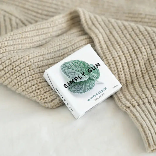 Simply Gum - Wintergreen - All-Natural Chewing Gum - Simply Gum