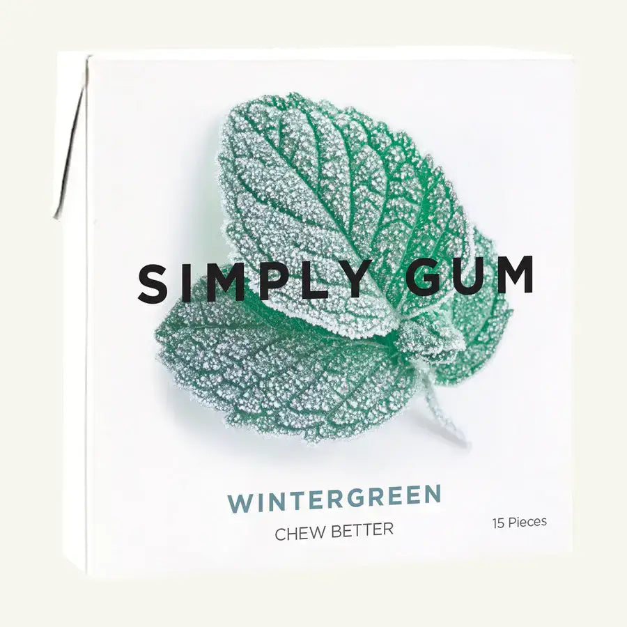 Simply Gum - Wintergreen - All-Natural Chewing Gum - Simply Gum