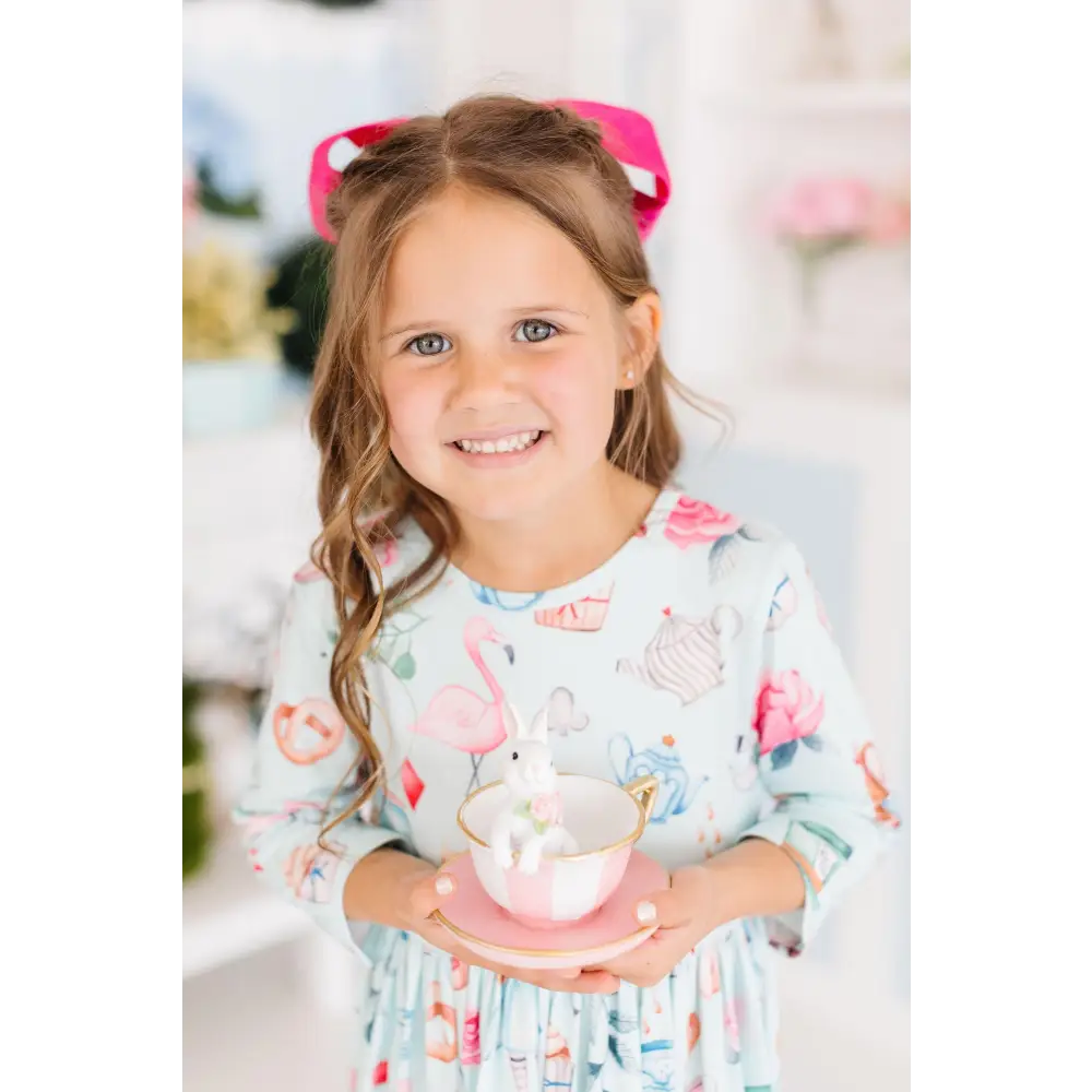 Wonderland 3/4 Sleeve Pocket Twirl Dress - Mila & Rose ®