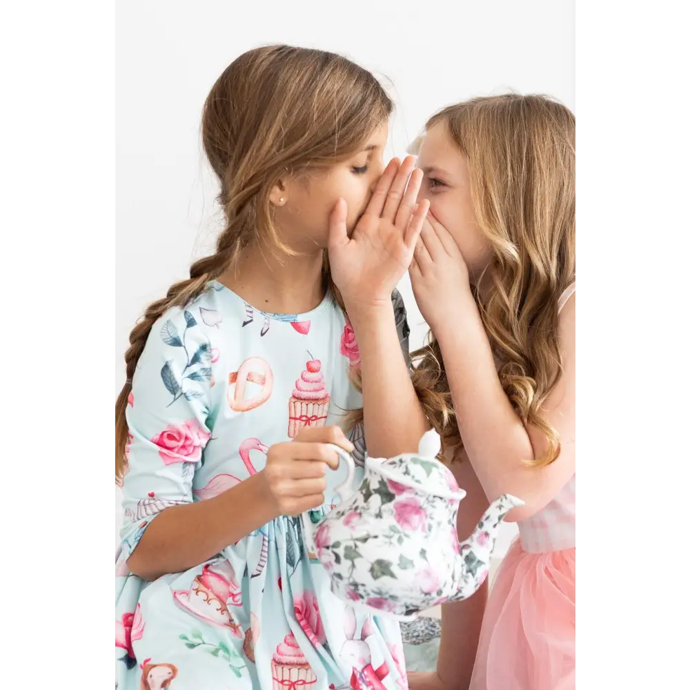 Wonderland 3/4 Sleeve Pocket Twirl Dress - Mila & Rose ®