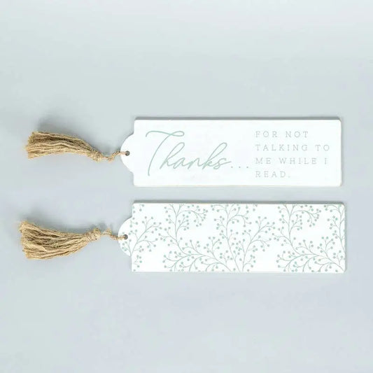 Wood Bookmark - Thanks for Not Talking to Me While I’m Reading - Adams & Co.