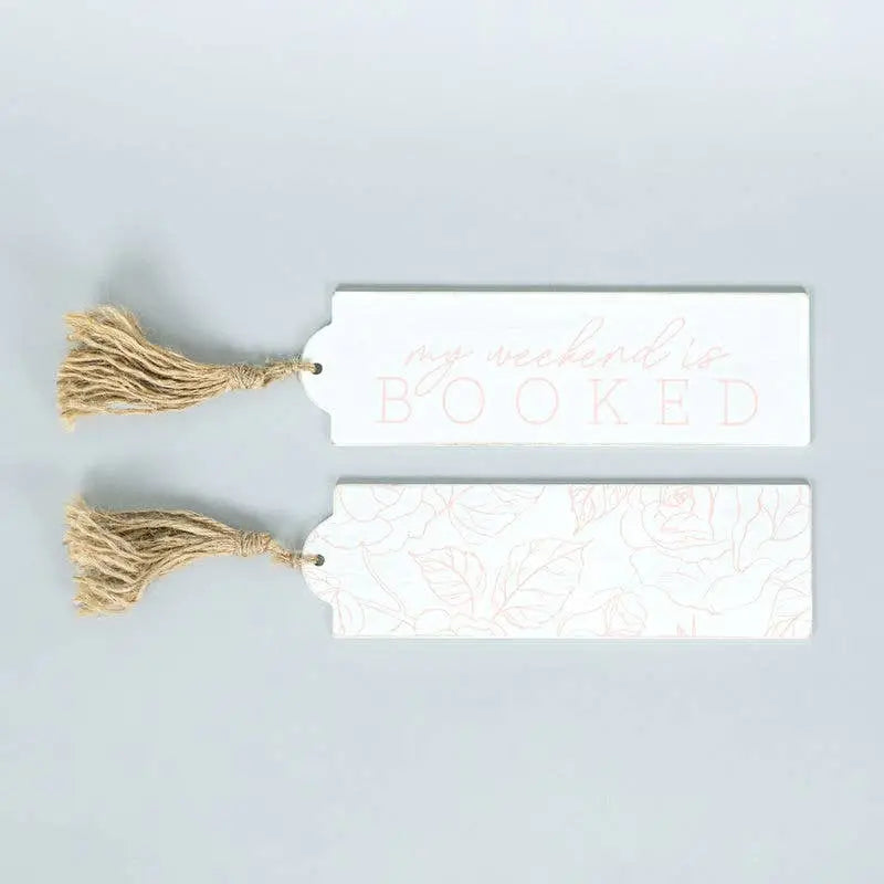 Wood Bookmark - My Weekend is Booked - Adams & Co.