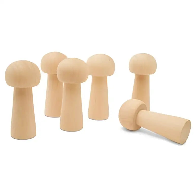 Wood Mushroom 3½” - Woodpeckers Crafts