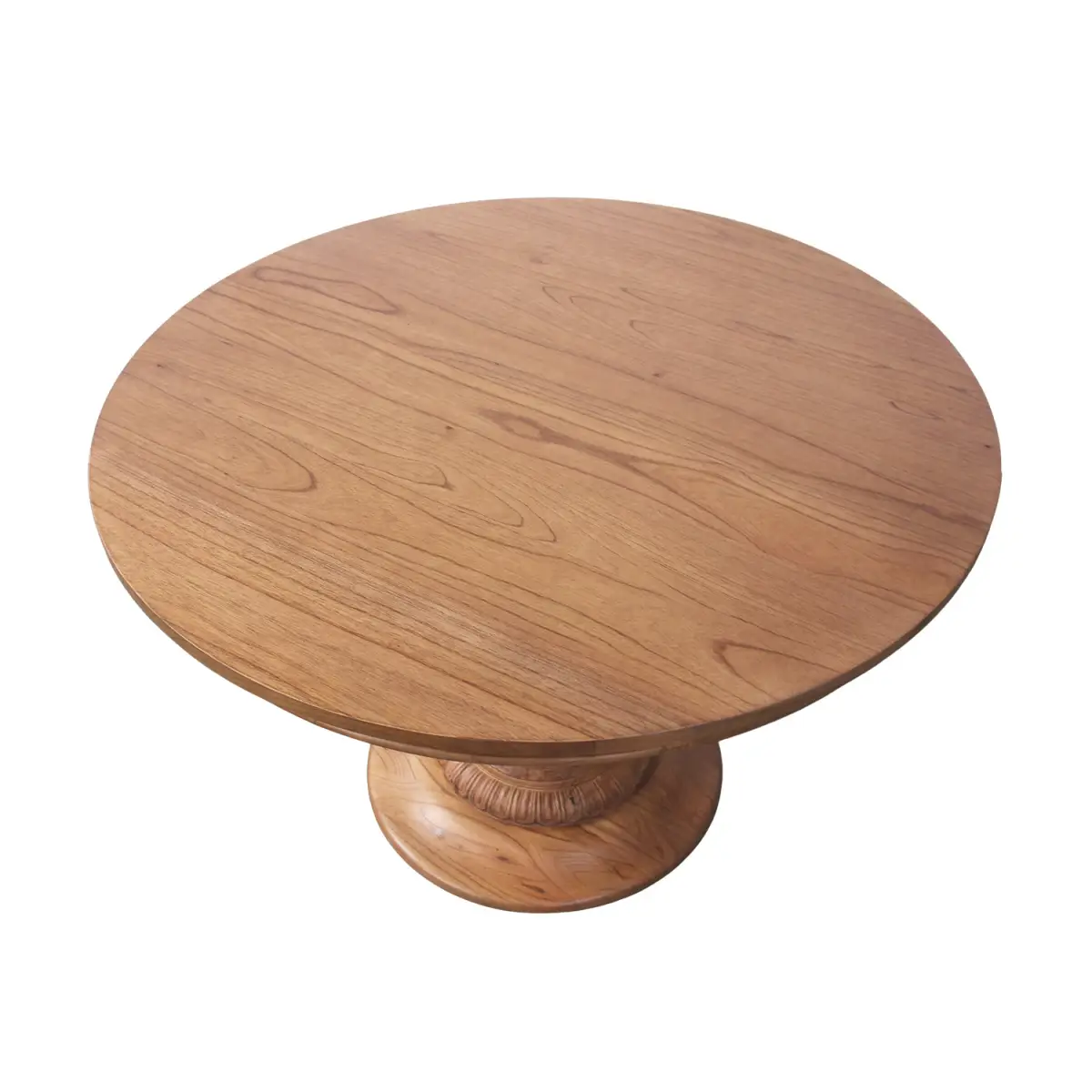 Wood Pedestal Table - Golden Oak - 48’’ - Ave Home