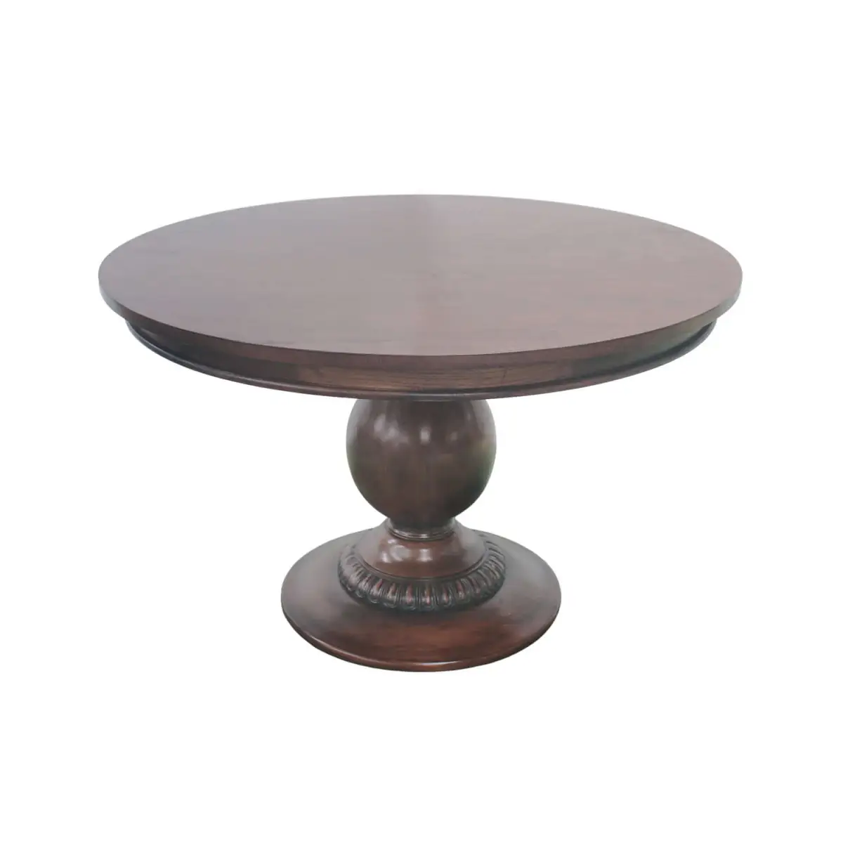 Wood Pedestal Table - Walnut - 48’’ - Ave Home