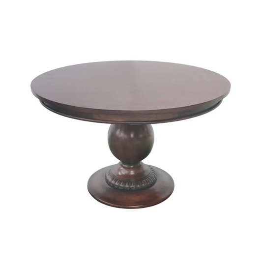 Wood Pedestal Table - Walnut - 48’’ - Ave Home