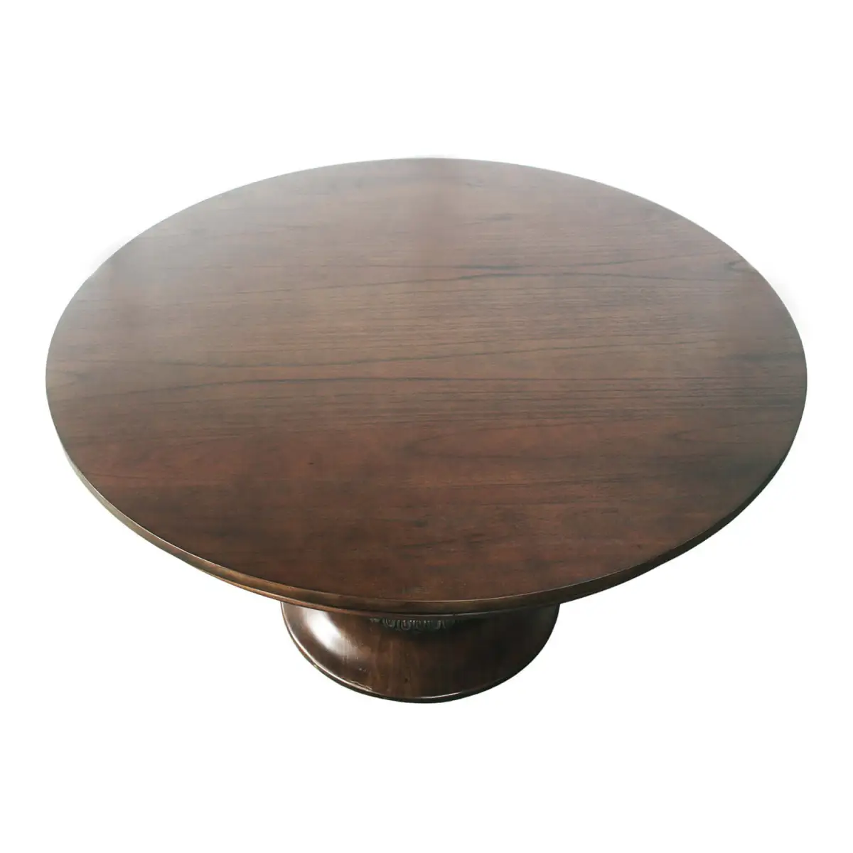 Wood Pedestal Table - Walnut - 55’’ - Ave Home
