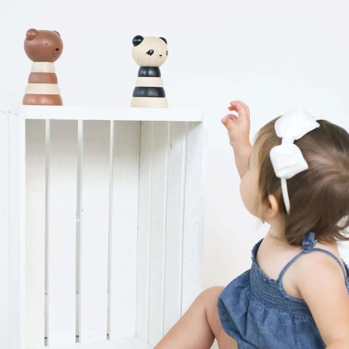 Wood Stacker - Panda - Wee Gallery