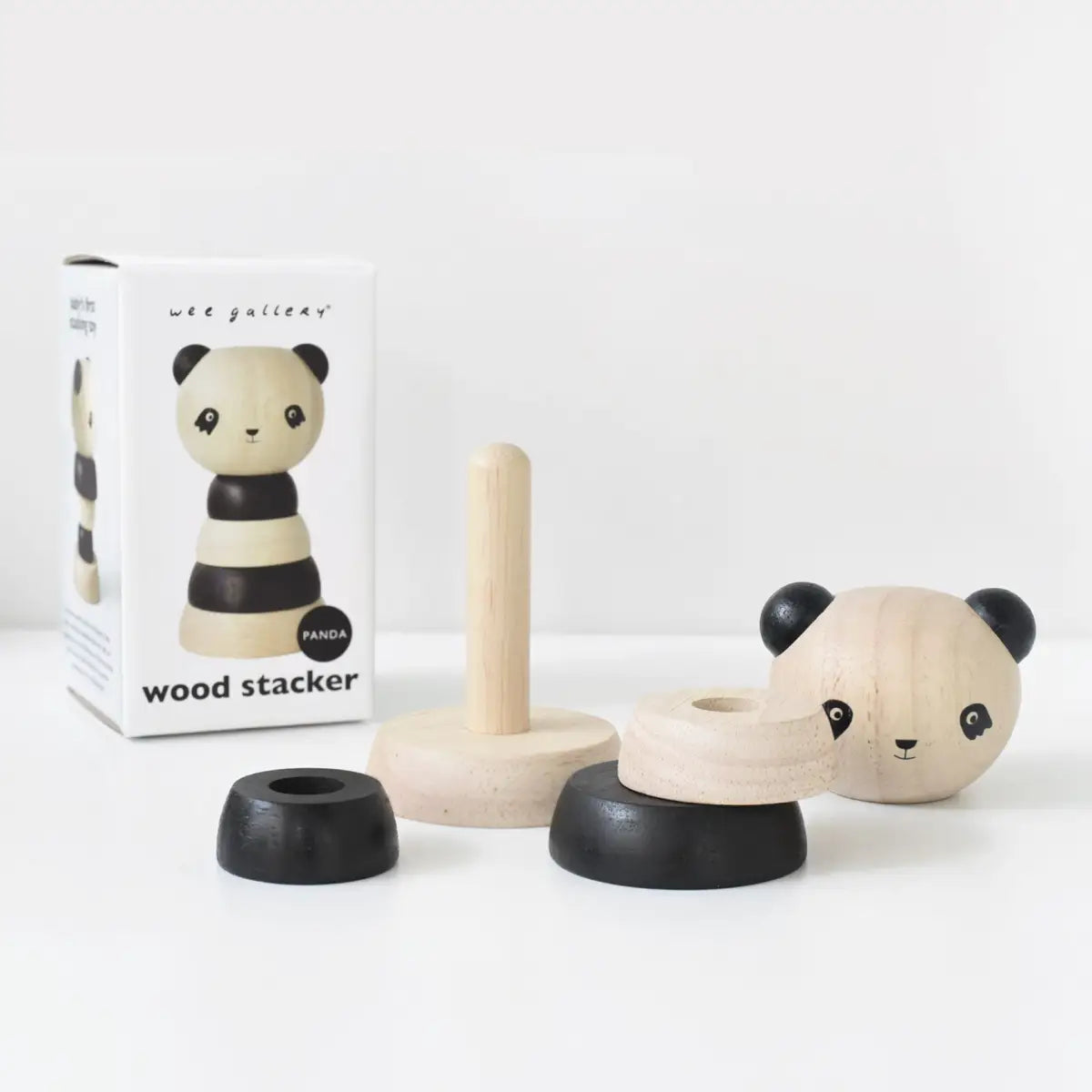 Wood Stacker - Panda - Wee Gallery