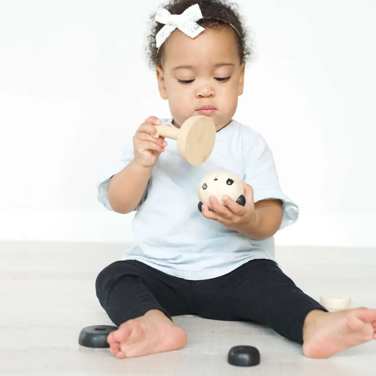 Wood Stacker - Panda - Wee Gallery