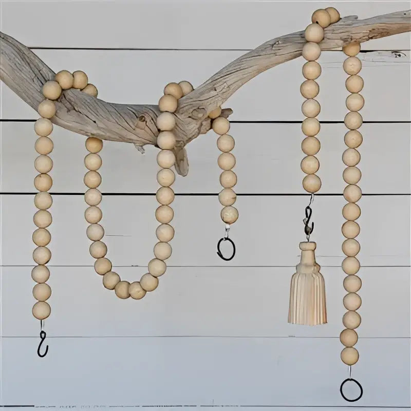 Wooden Sphere Strand - 5 ft. - HomArt