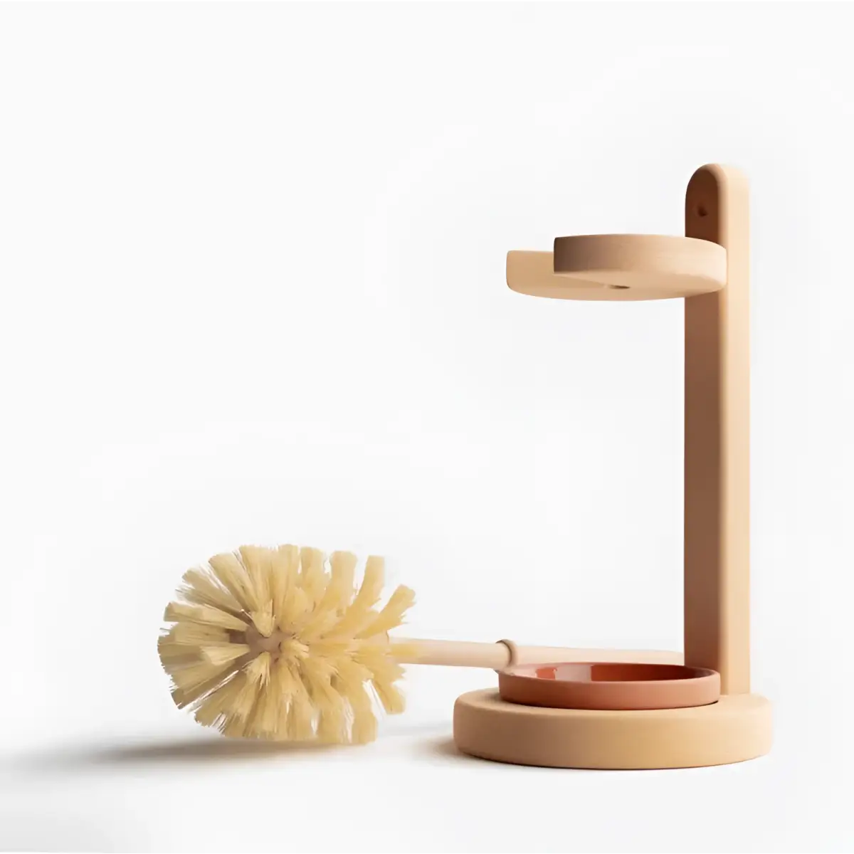 Wooden Toilet Brush Set - Natural Eco-Friendly - includes stand - Smile Boutiques