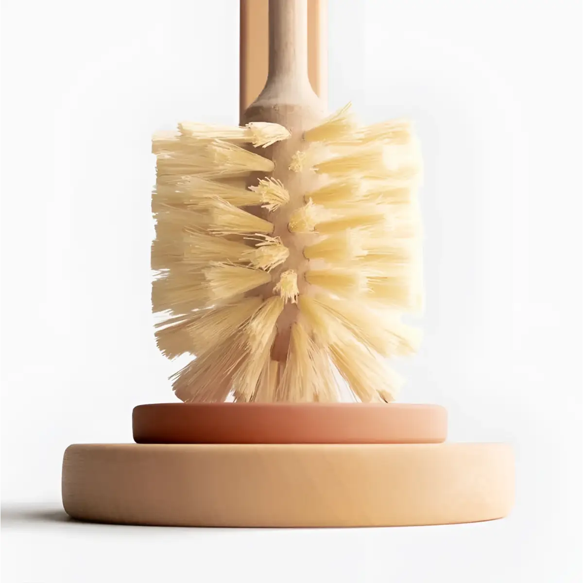 Wooden Toilet Brush Set - Natural Eco-Friendly - includes stand - Smile Boutiques