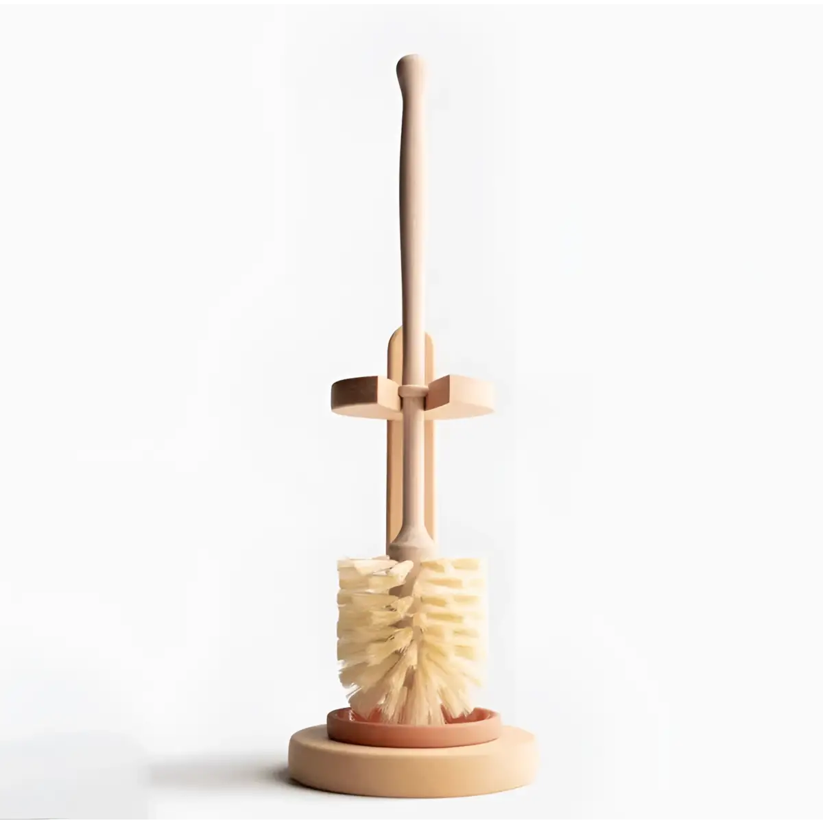 Wooden Toilet Brush Set - Natural Eco-Friendly - includes stand - Smile Boutiques