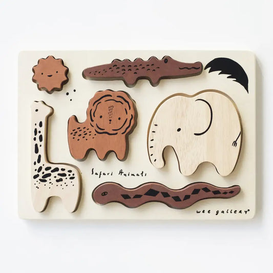 Wooden Tray Puzzle - Safari Animals - Wee Gallery
