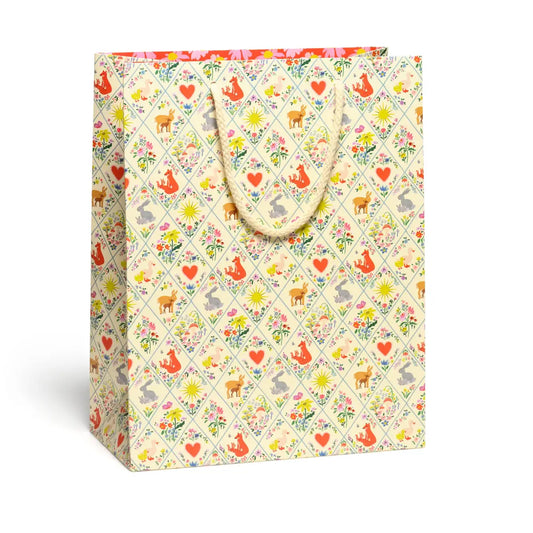 Gift Bag - Woodland Critters - Large - Red Cap Cards