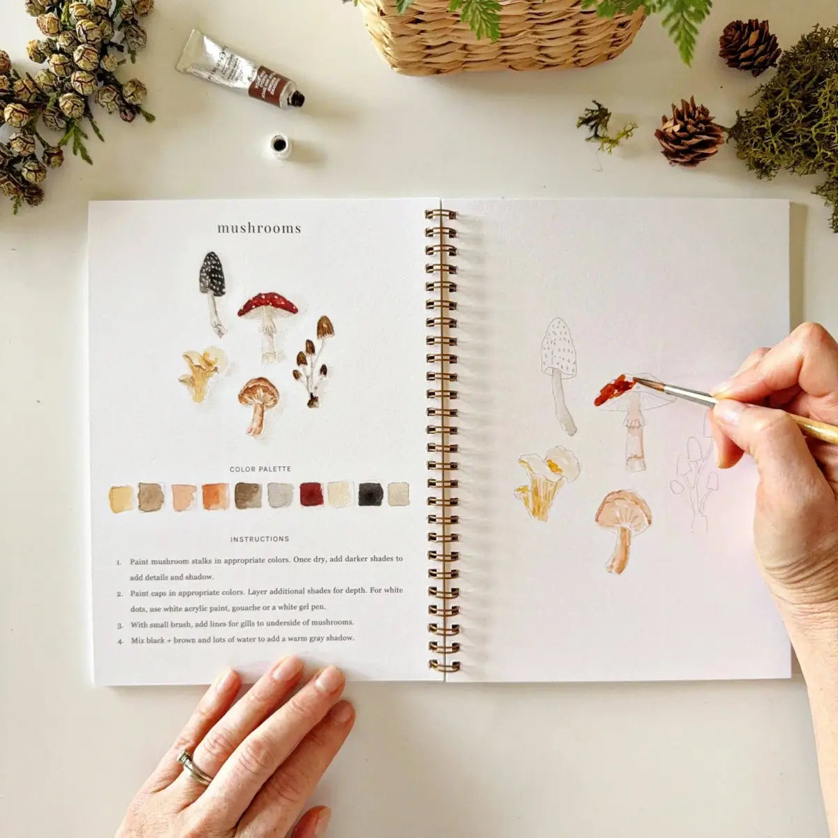 Watercolor Workbook - Woodland - Emily Lex - emily lex studio