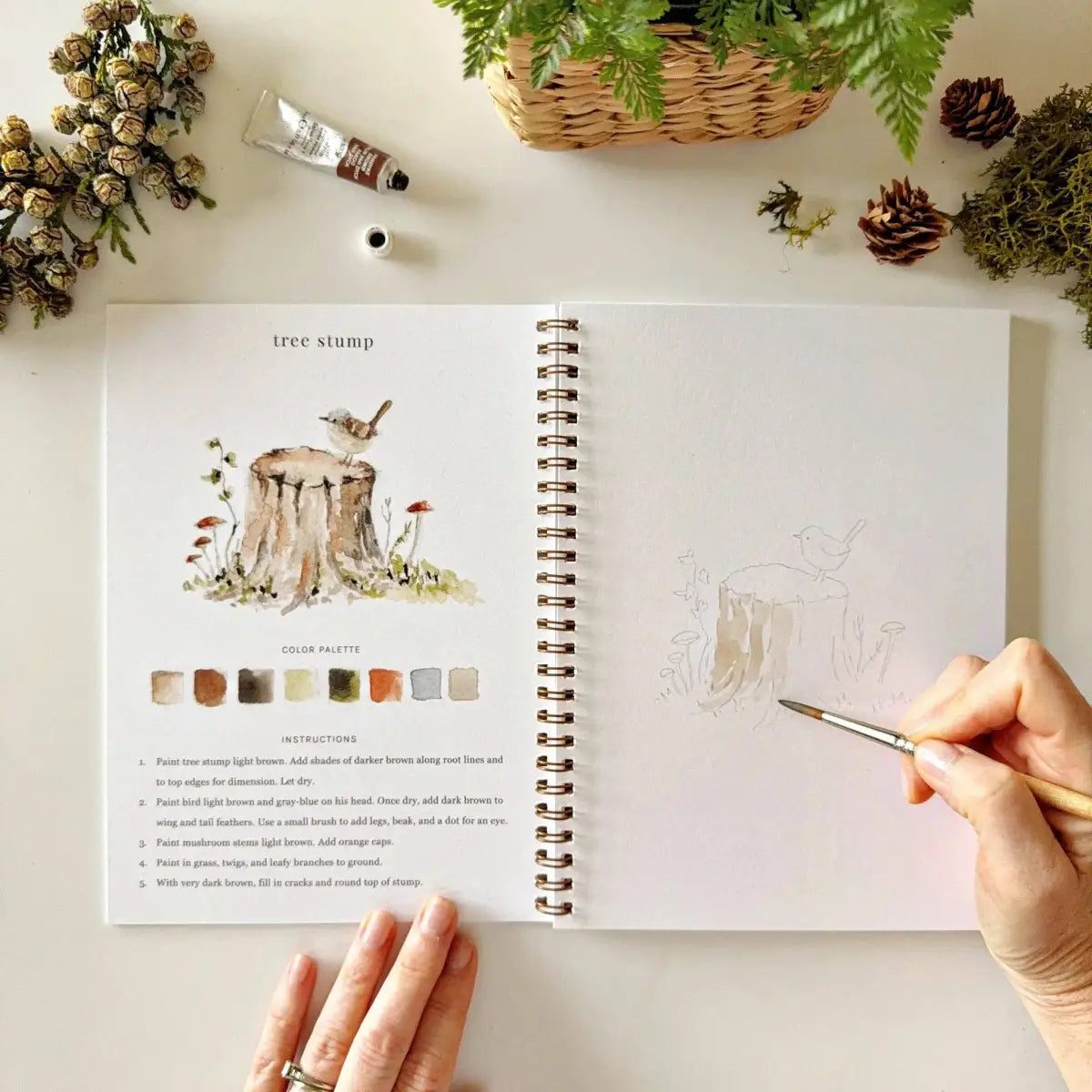 Watercolor Workbook - Woodland - Emily Lex - emily lex studio