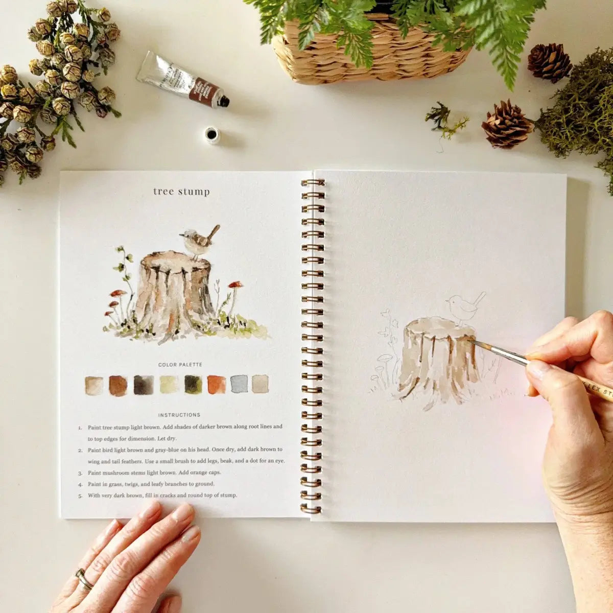 Watercolor Workbook - Woodland - Emily Lex - emily lex studio