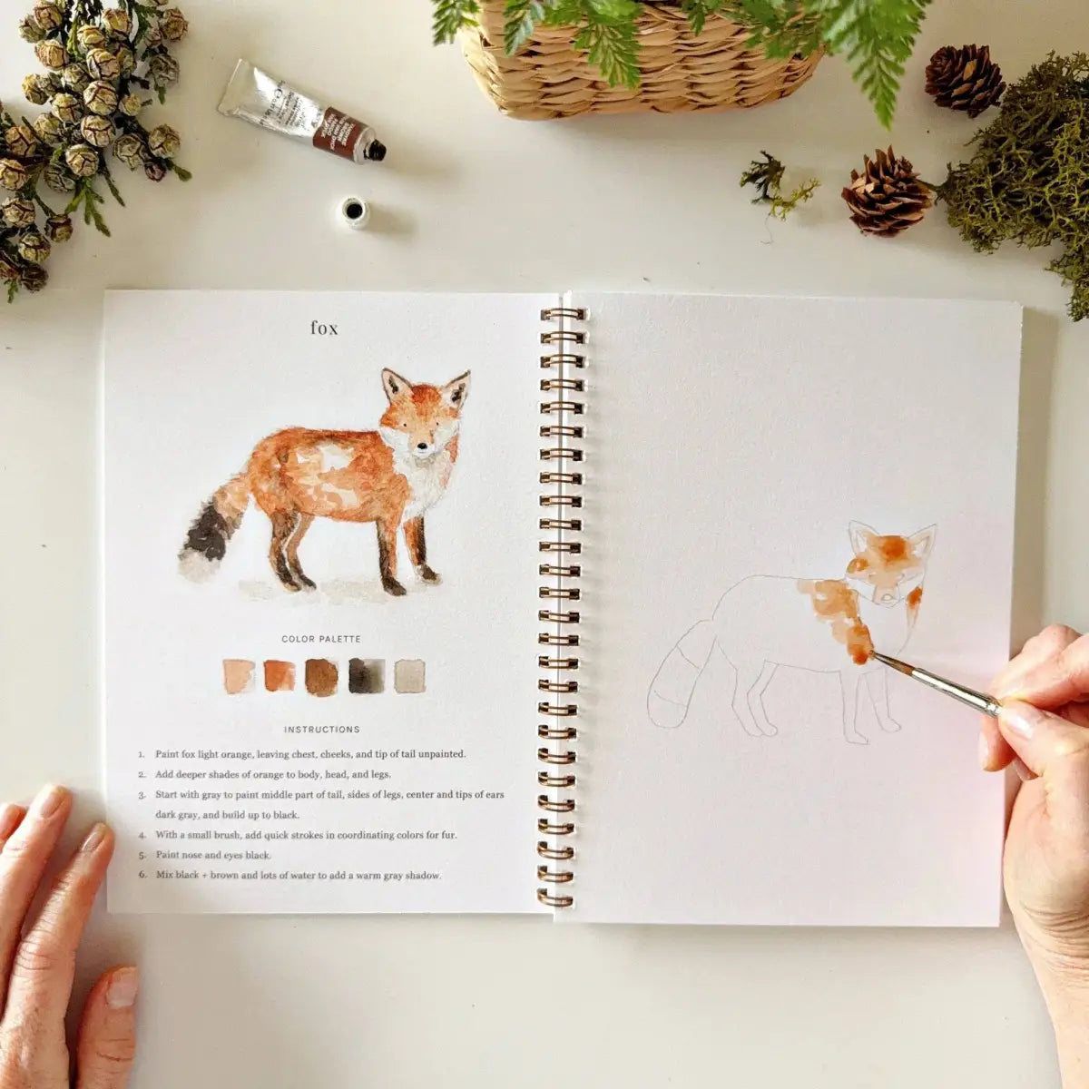 Watercolor Workbook - Woodland - Emily Lex - emily lex studio