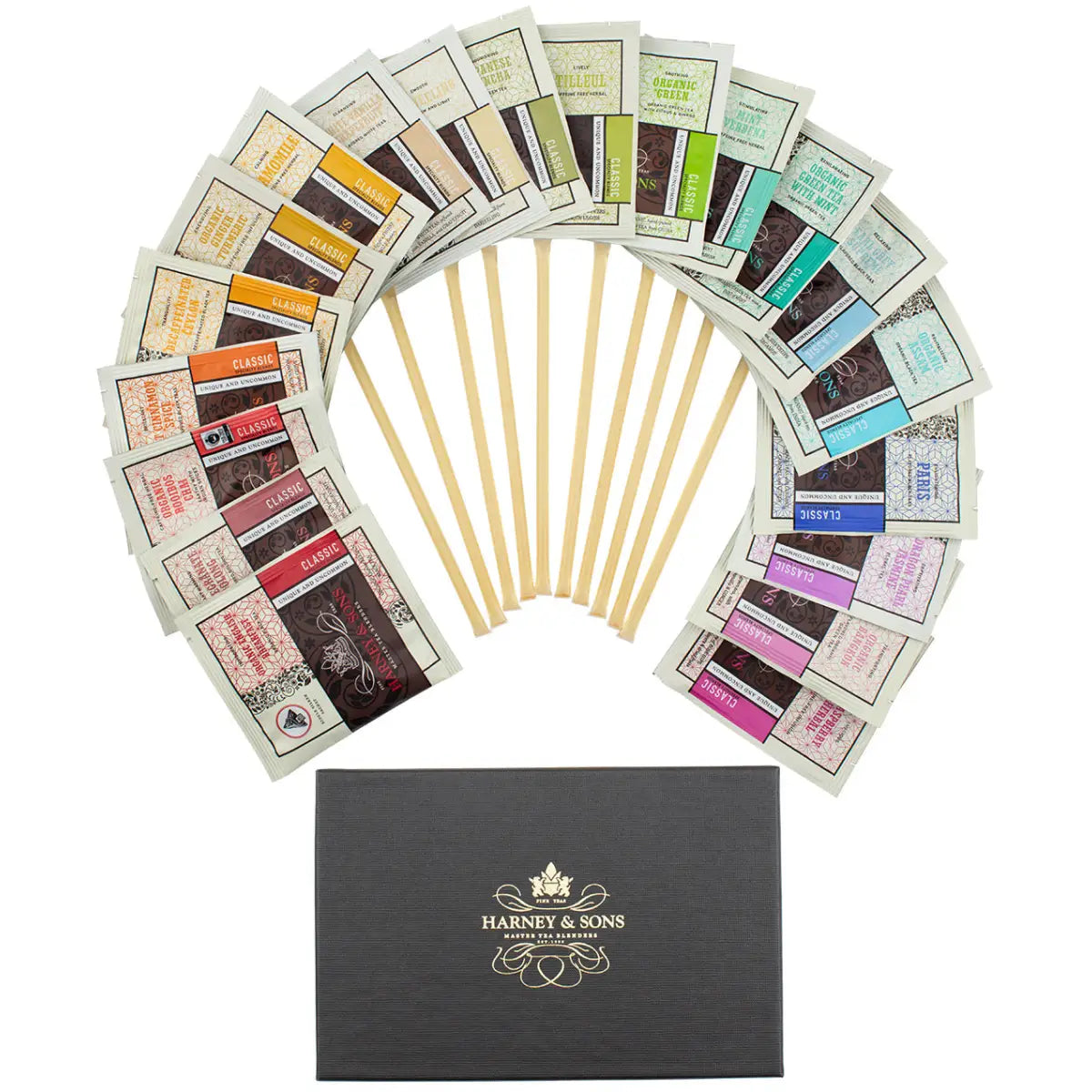 Tea Sachet and Honey Sticks Sampler in Gift Box - Sachets / Wrapped Sachet & Honey Sampler - Harney & Sons Fine Teas