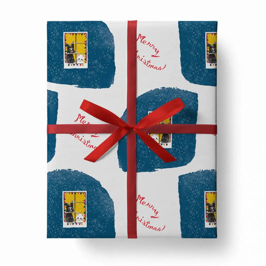 Wrapping Paper - Dog & Cat Christmas - Driscoll Design