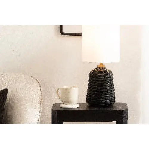 Wylla Rattan Table Lamp - kateandlaurel