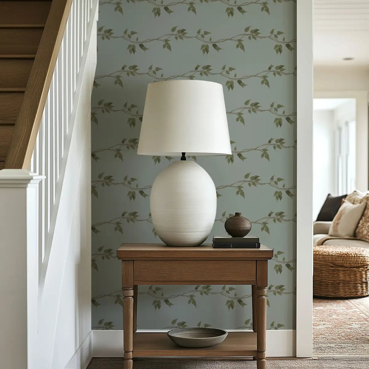 Wyndell Wallpaper - Horizontal Vines - by Melissa Dayton Art - Loomwell Home Goods