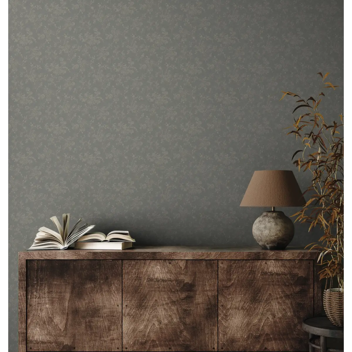 Wynne Wallpaper - Delicate Roses - Line Drawings by Grateful Artsy Soul - Loomwell Home Goods