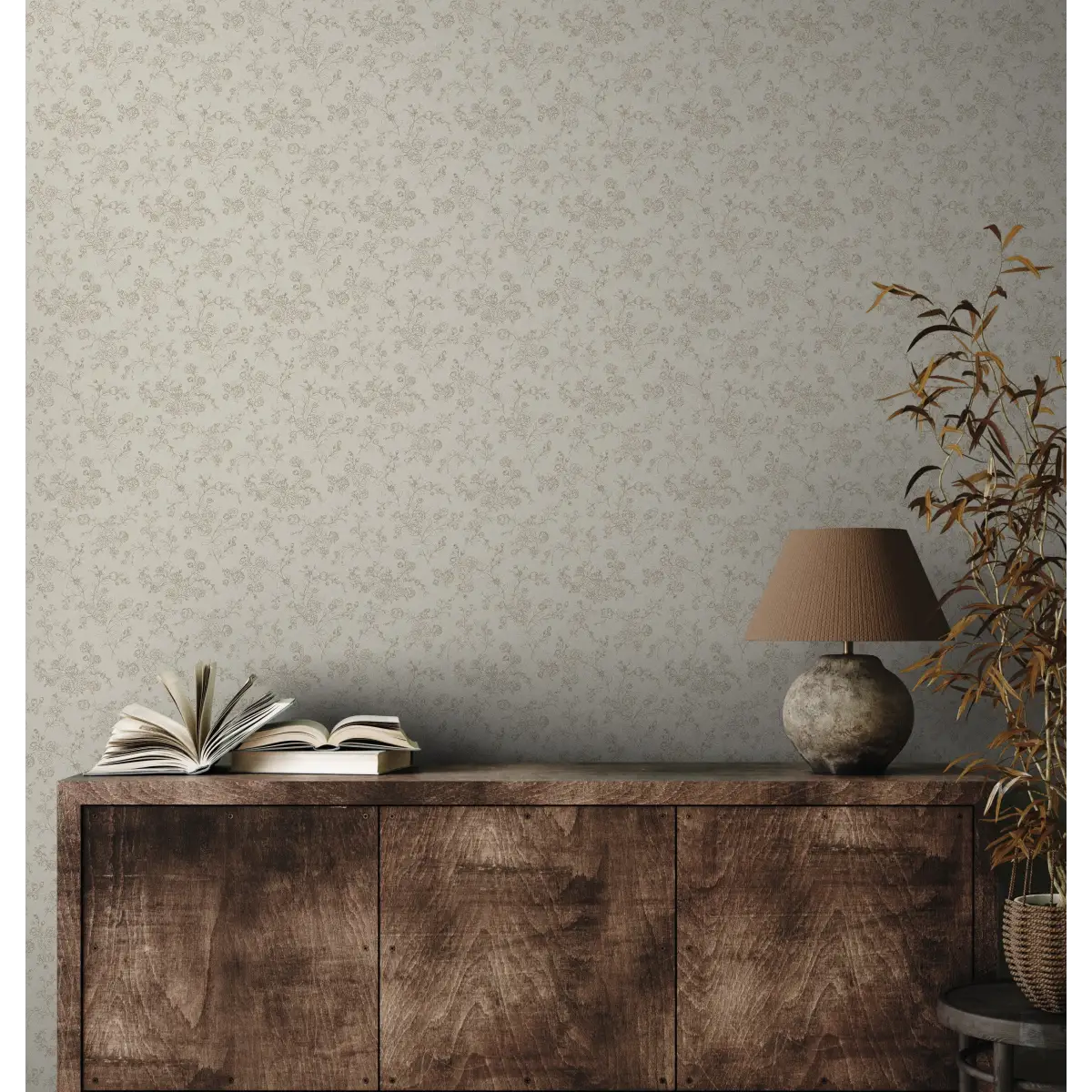 Wynne Wallpaper - Delicate Roses - Line Drawings by Grateful Artsy Soul - Loomwell Home Goods