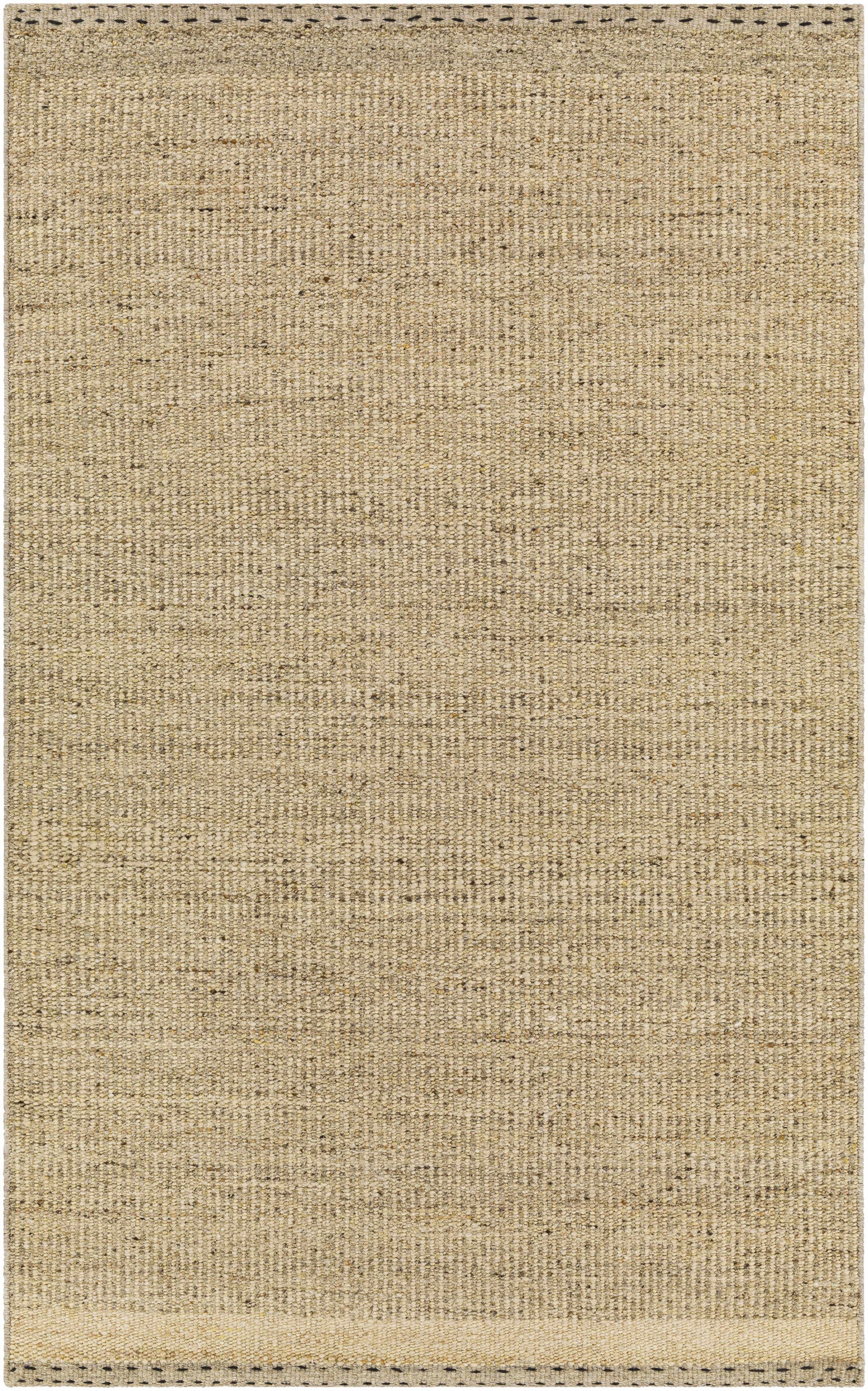 Beige Flat Weave Wool Rug - 5’ x 7’6’’ Rectangle - Boutique Rugs