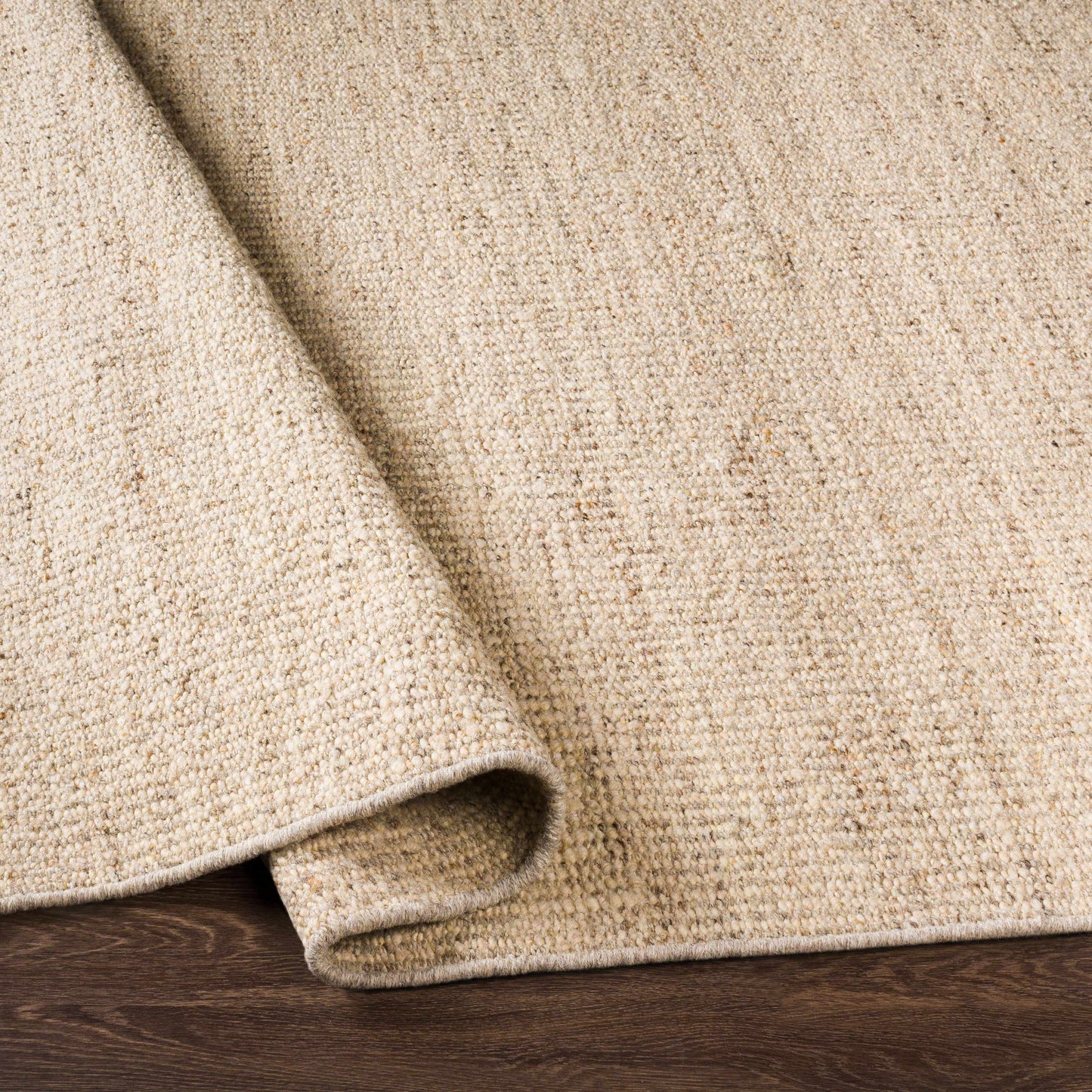 Beige Flat Weave Wool Rug - Boutique Rugs