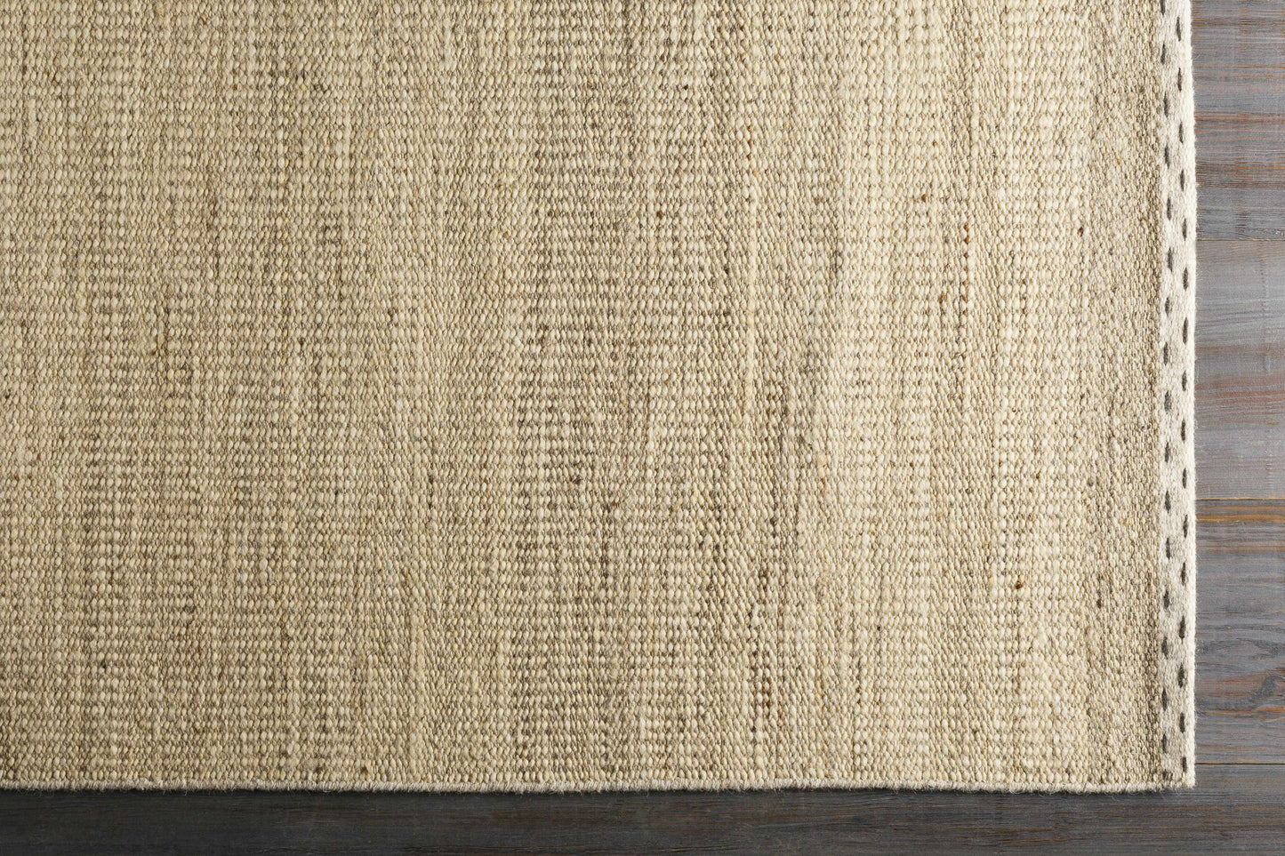 Beige Flat Weave Wool Rug - Boutique Rugs