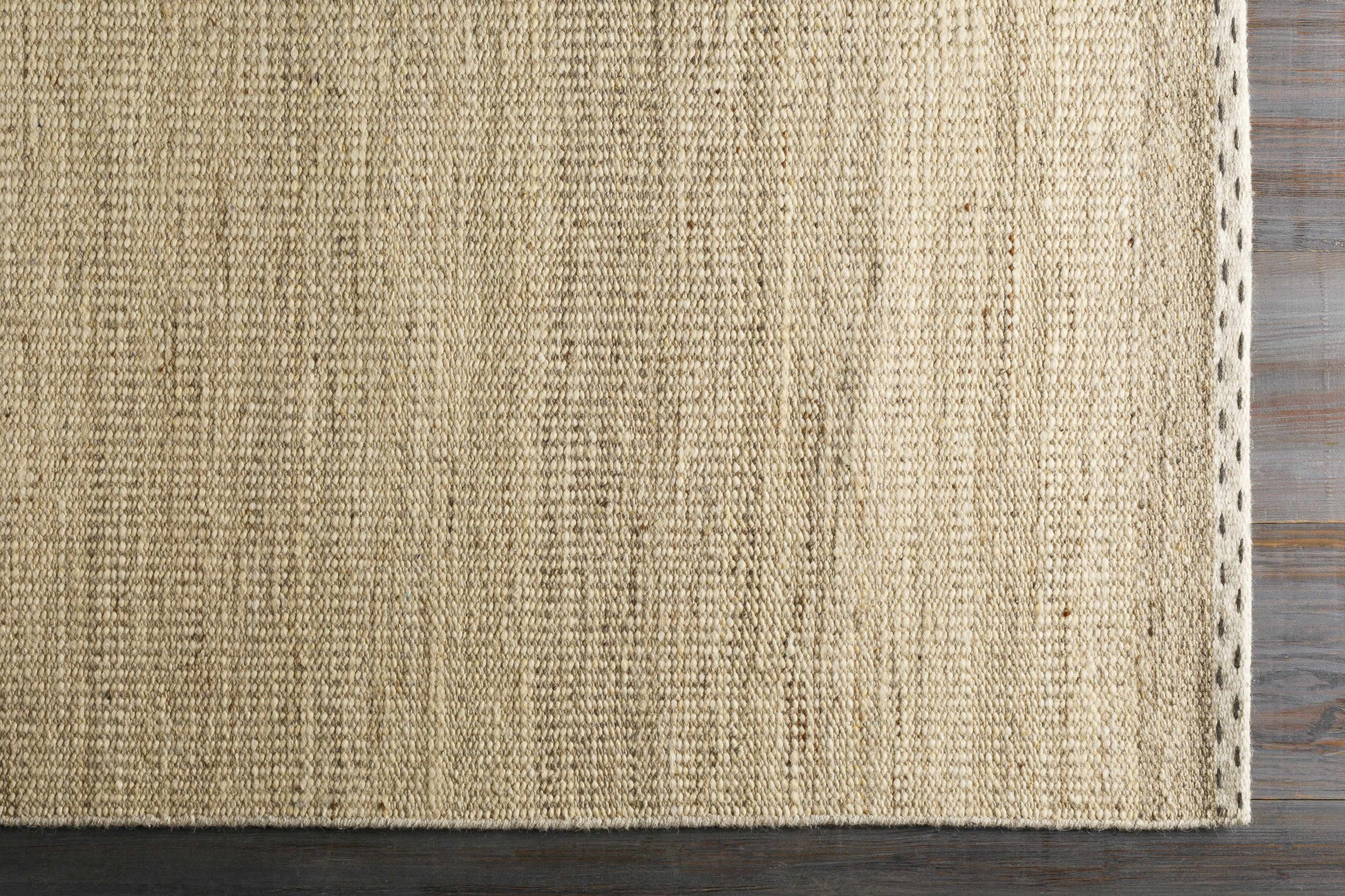Beige Flat Weave Wool Rug - Boutique Rugs