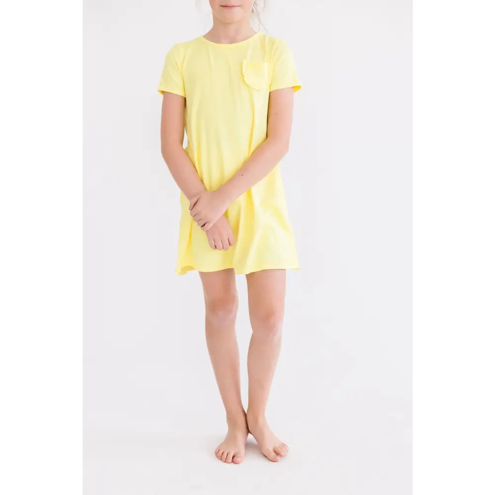 Yellow T-Shirt Dress - Mila & Rose ®