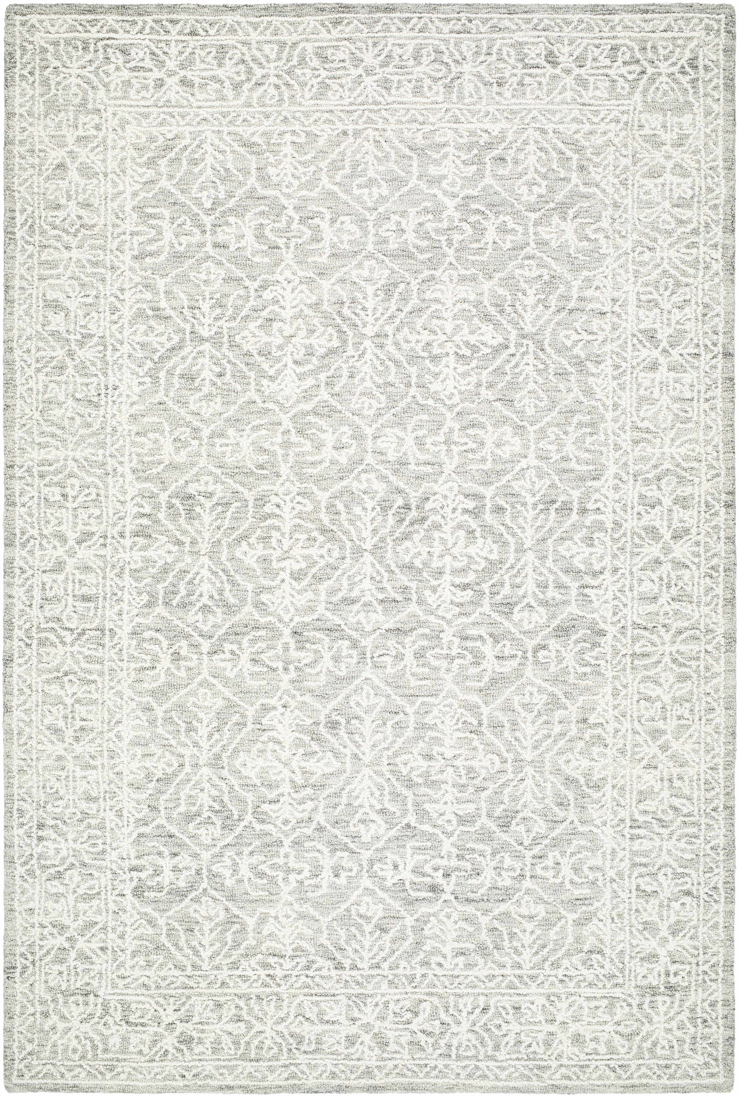 Gray Wool Area Rug - 5’ x 7’6’’ Rectangle - Boutique Rugs