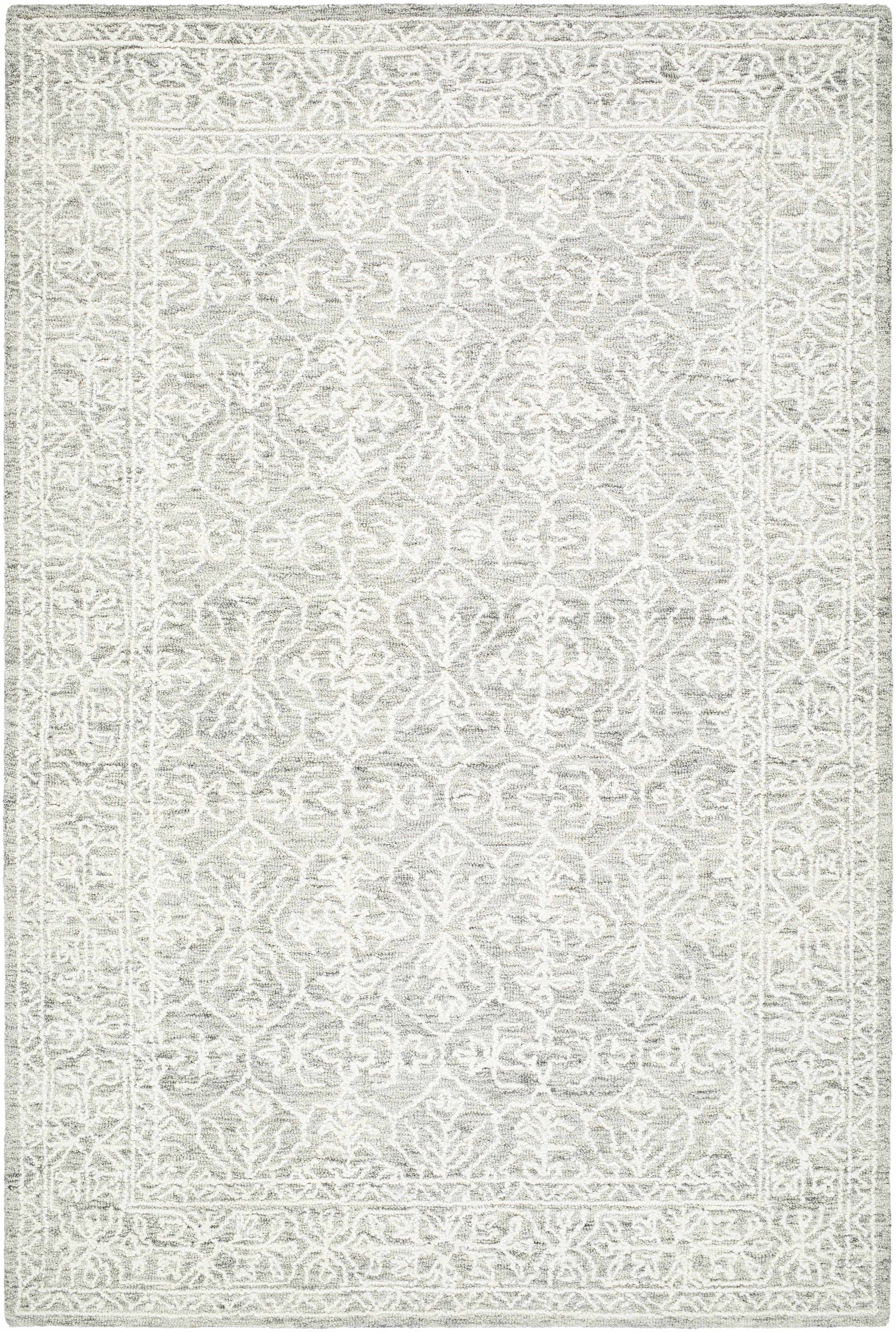 Gray Wool Area Rug - 5’ x 7’6’’ Rectangle - Boutique Rugs