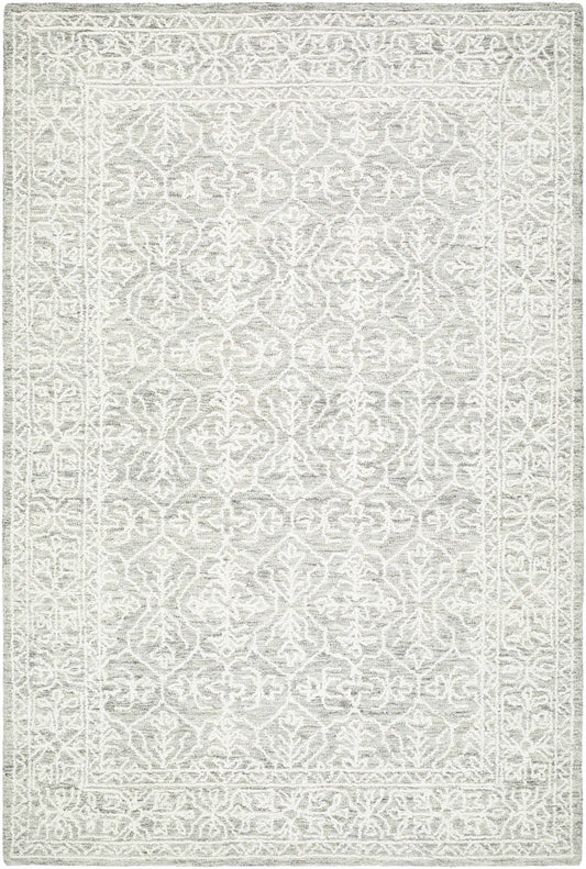 Gray Wool Area Rug - 5’ x 7’6’’ Rectangle - Boutique Rugs