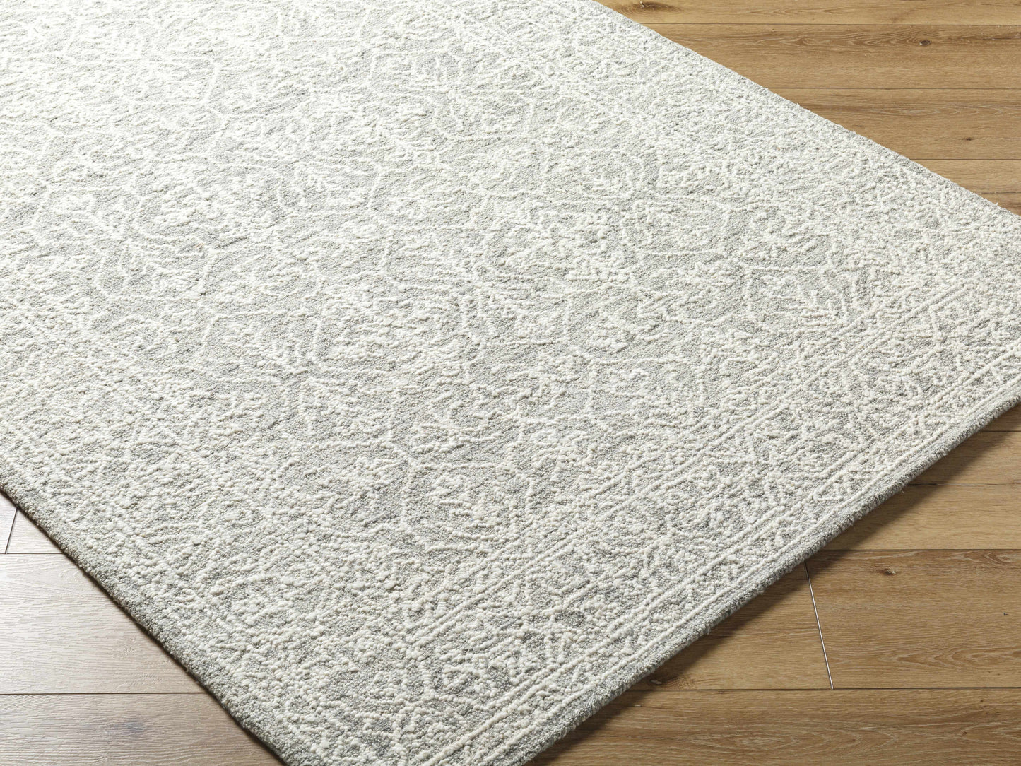 Gray Wool Area Rug - Boutique Rugs